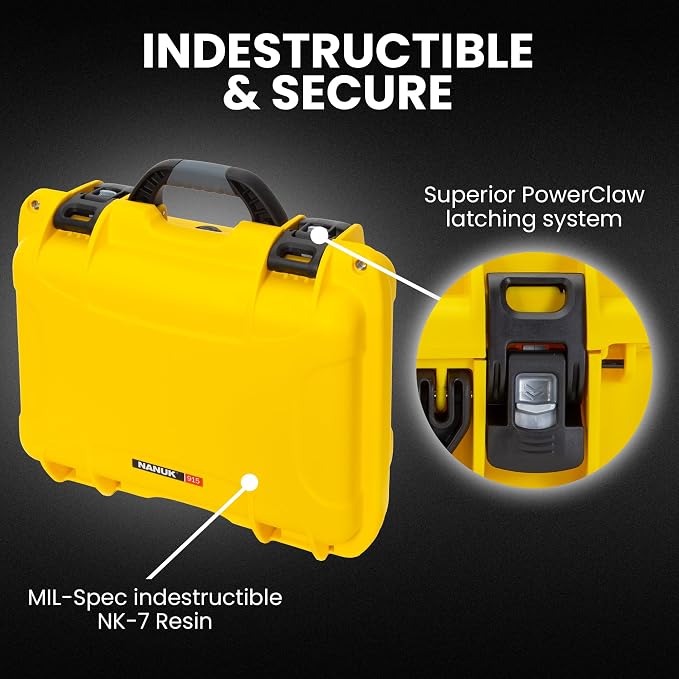 NANUK 915 Hard Case with Cubed Foam – Compact Waterproof Travel Camera Hard - Image 2