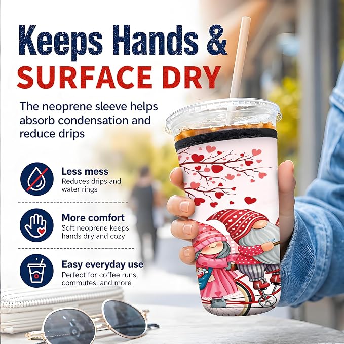 Reusable Neoprene Coffee Sleeve - Image 2