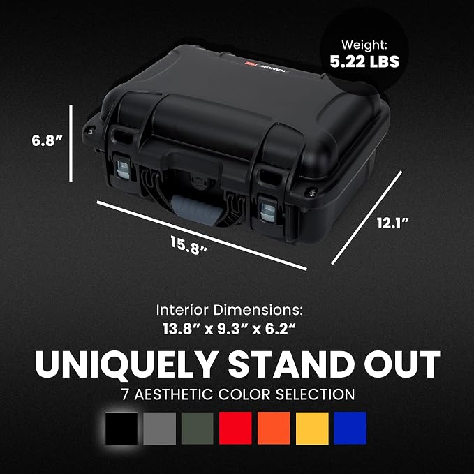 NANUK 915 Hard Case with Cubed Foam – Compact Waterproof Travel Camera Hard - Image 5