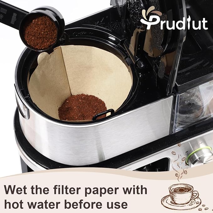 100Pcs Coffee Filters #4, Unbleached Natural Coffee Filters 8-12 Cup, - Image 6