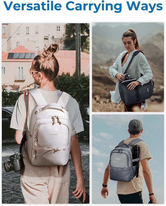 BAGSMART Small Camera Backpack, DSLR SLR Camera Bags - Image 7