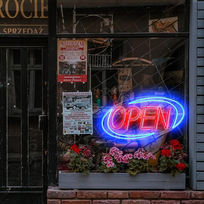 Open Signs for Business, Neon Open Sign Led, Remote Control Open/Closed - Image 5