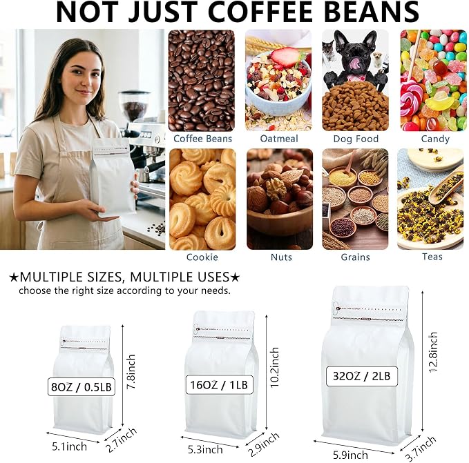 50pcs Coffee Bags with Valve - Image 4