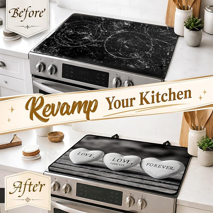 Multi-Design Stove Top Cover for Glass/Electric Stoves, 3-in-1 Counter - Image 4