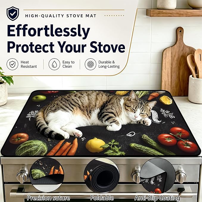 Multi-Design Stove Top Cover for Glass/Electric Stoves, 3-in-1 Counter - Image 5