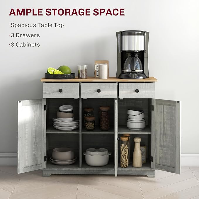 HOMCOM Sideboard Buffet Cabinet - Image 4