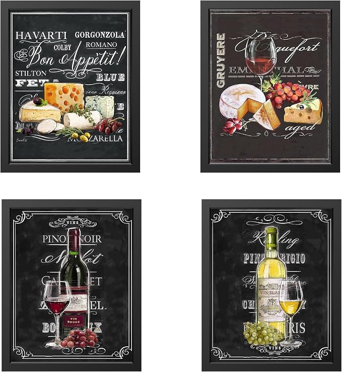 AMERICAN LUXURY GIFTS Wine & Cheese Varieties Chalkboard Replica - Image 5
