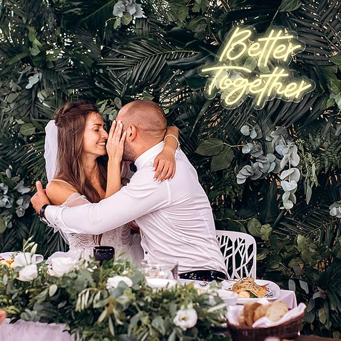 Better Together Neon Sign, Wedding Neon Sign, LED Neon Light - Image 8
