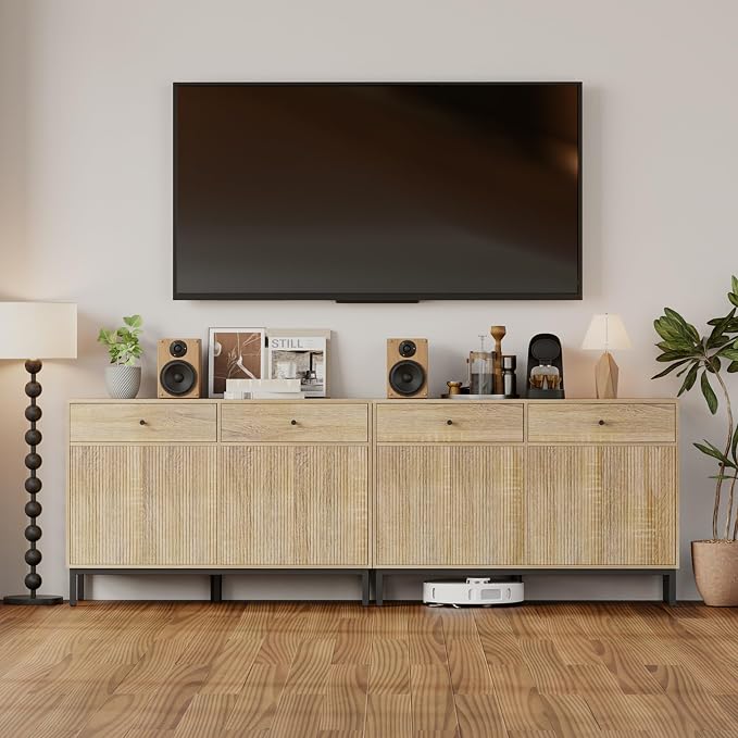 Mericonia Farmhouse Buffet Sideboard Cabinet - Image 4