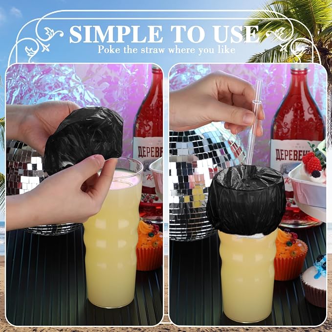 Baderke 50 Pcs Disposable Cup Covers - Image 3