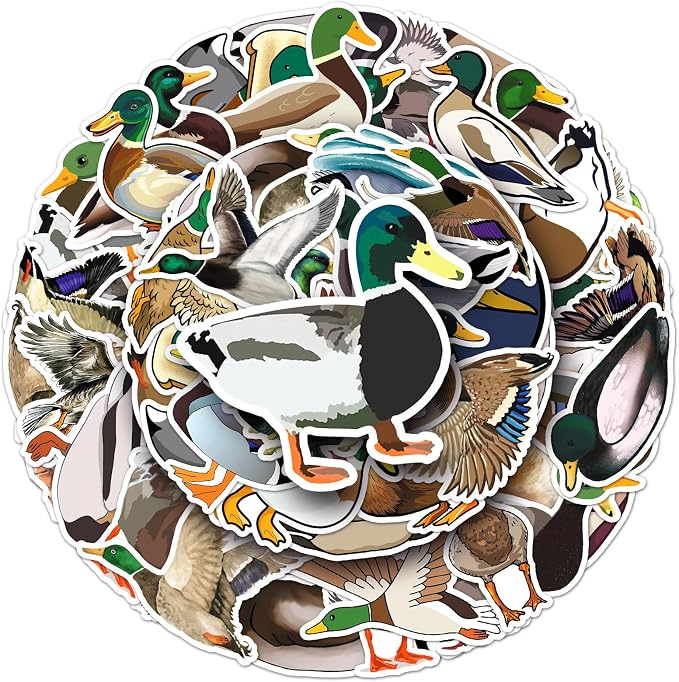 50Pcs Mallard Duck Stickers, Waterproof Vinyl Cute Duck Stickers - Image 6