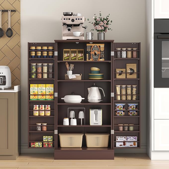 kepptory 47" Freestanding Kitchen Pantry Cabinet - Image 4