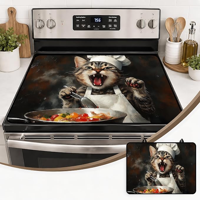 Multi-Design Stove Top Cover for Glass/Electric Stoves, 3-in-1 Counter by seewan