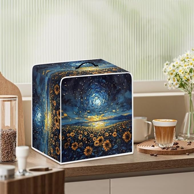 Sunflower Starry Sky Coffee Machine Covers Anti Dust Covers - Image 3
