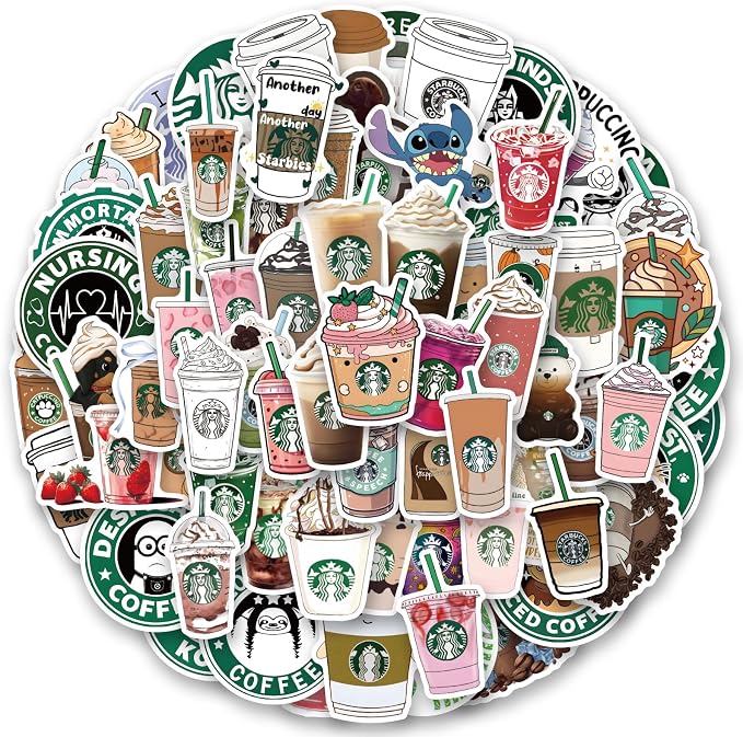 115 Pieces Coffee Stickers by sxdaizjsym