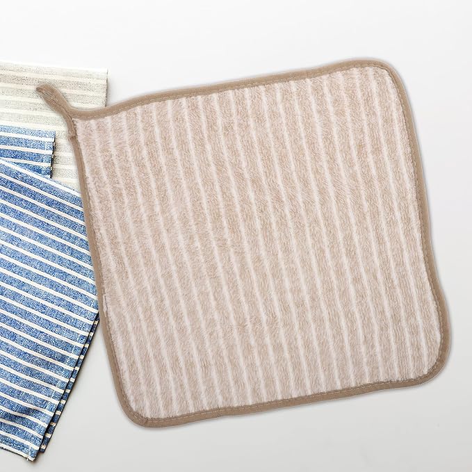 10pcs Large Coffee Brown Kitchen Dishcloths Soft Absorbent Wash Cloths - Image 5