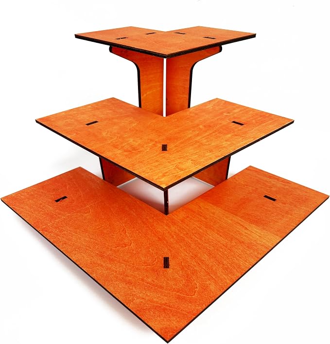 3-Tier Corner Retail Table Display Stand by TORCHEDDISPLAYS