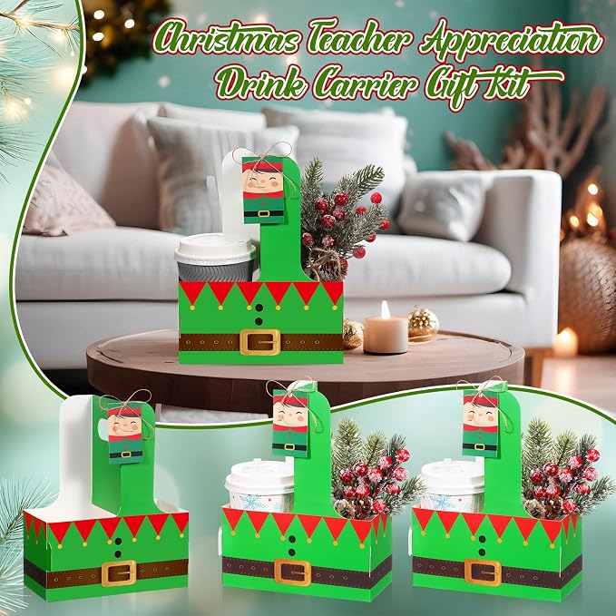 24 Sets Christmas Drink Carrier - Image 5