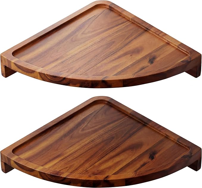 Demigo Floating Round Corner Shelves by Demigo