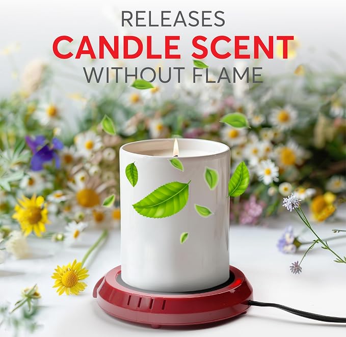 Large Candle Warmer Plate Safely Releases Scents Without a Flame - Image 5
