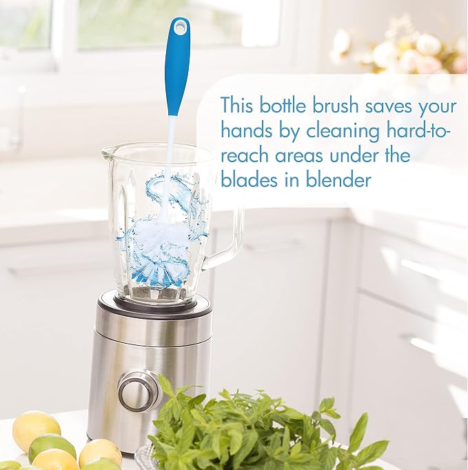 2 Pack Long Handle Bottle Scrubbing Brushes, Water Bottle Cleaner - Image 4