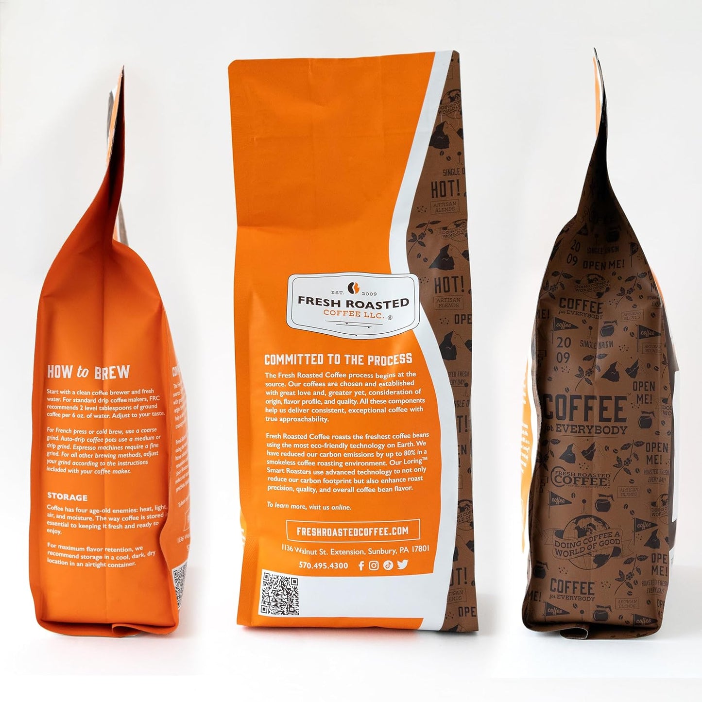 Fresh Roasted Coffee, FRC Light Roast Blend, 2 lb (32 oz), Kosher, Whole Bean
