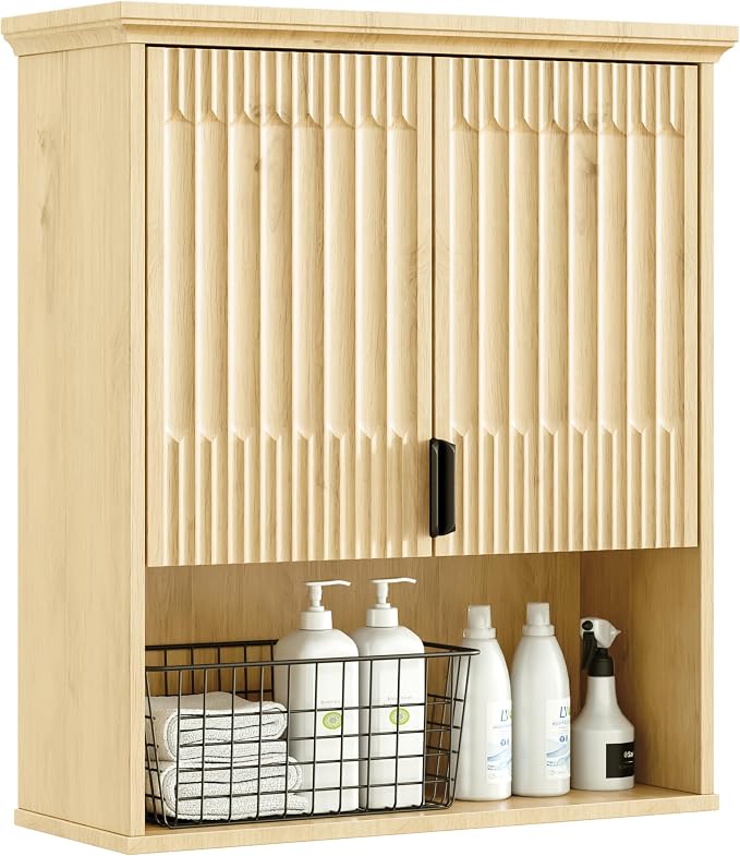 FLOWBACK Bathroom Wall Cabinet Over The Toilet Storage, 23.5×31.4 Inch Wall by FLOWBACK