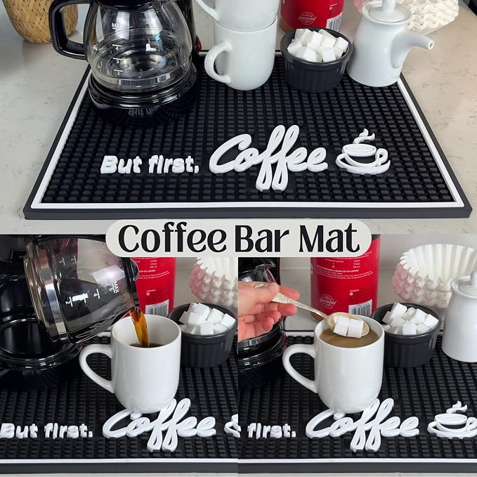 But First Coffee Silicone Bar Mat - Image 5