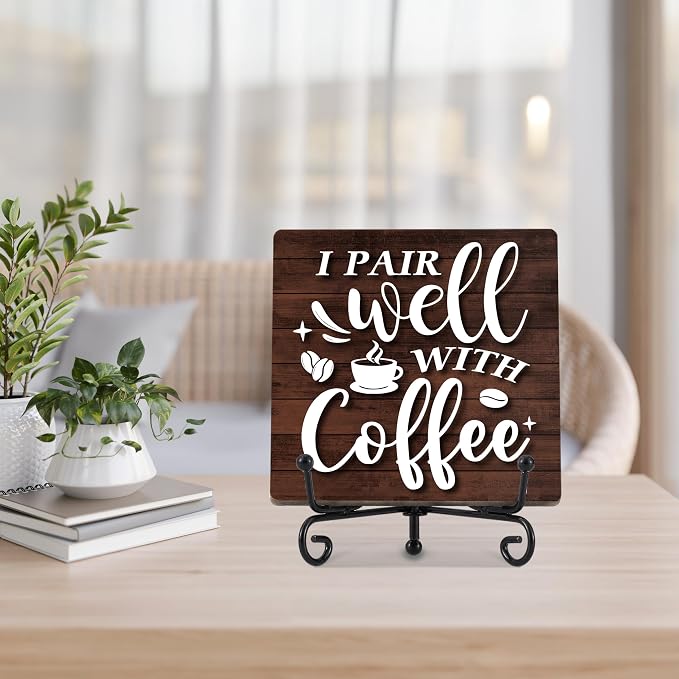 Coffee Bar Sign，Cafes Bar Decor Accessories, Cafe Station Essentials, Kitchen - Image 5
