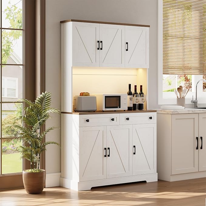 ELYKEN 71" Kitchen Pantry Cabinet - Image 2