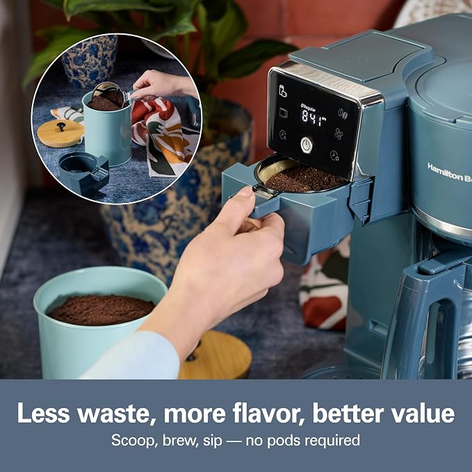 Hamilton Beach 2-Way 12 Cup Programmable Drip Hot and Iced Coffee Maker & - Image 6