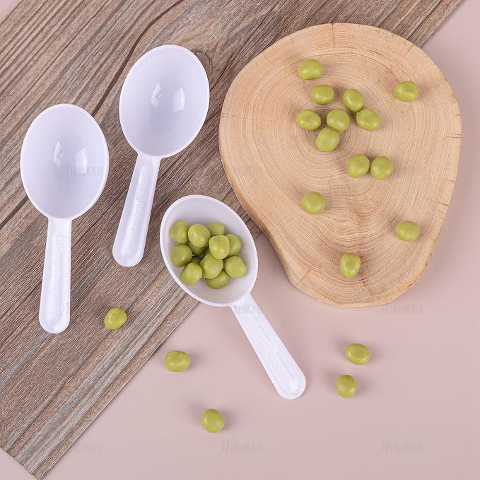 AUEAR, 5 Pack White Tablespoon Coffee Scoop Plastic Measuring - Image 2