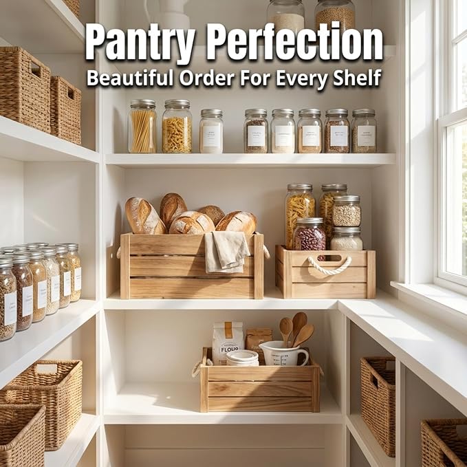 Set of 3 Rustic Nested Wooden Crates - Image 10