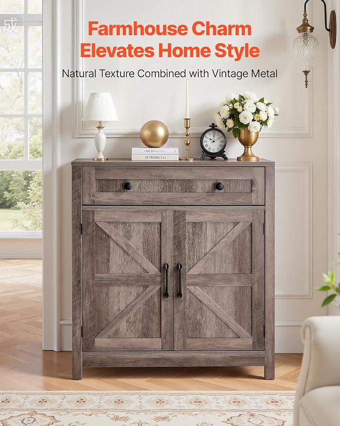 VEVOR Buffet Cabinet, Farmhouse Sideboard Cabinet - Image 4