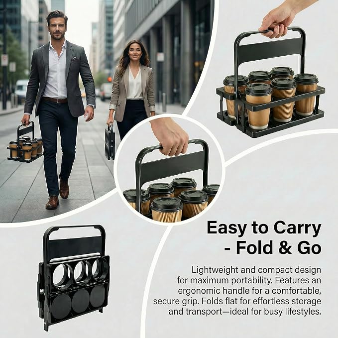 6 Cup Drink Carrier for Delivery - Image 3