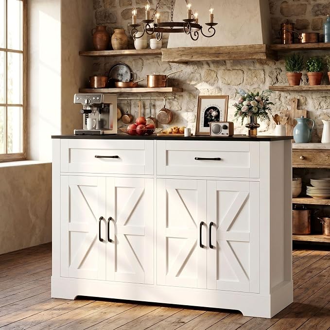 BOTLOG Farmhouse Sideboard Buffet Cabinet - Image 5
