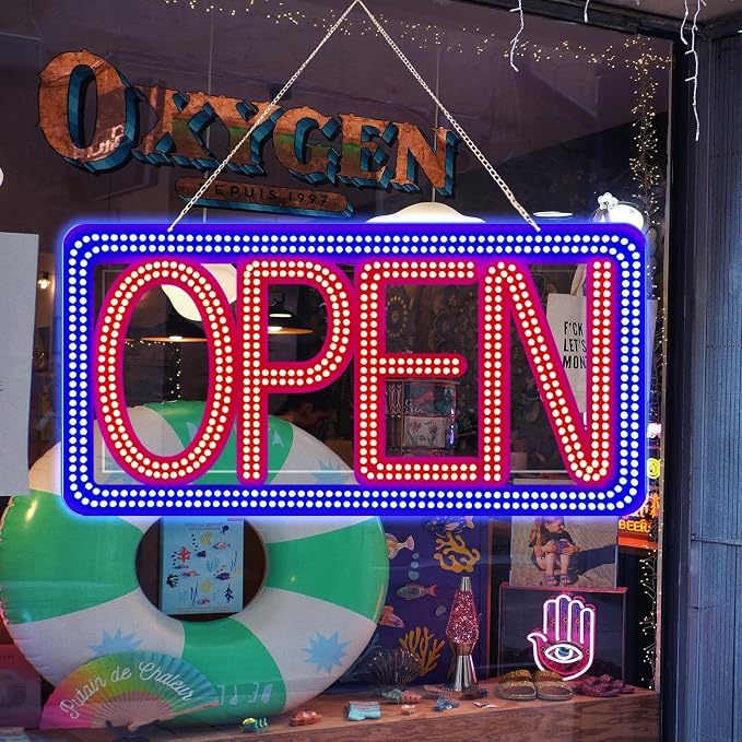22"x11" Horizontal LED Open Sign - Image 6