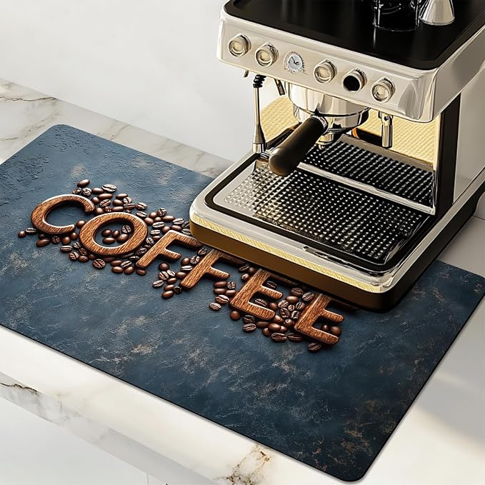 Dish Drying Mat Large Coffee Mat Absorbent Drying Mat by GIVEYOUTHEBEST