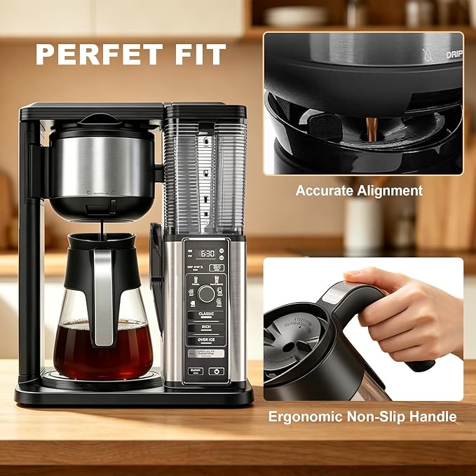 10 Cup Replacement Coffee Pot, Premium Glass Carafe - Image 4