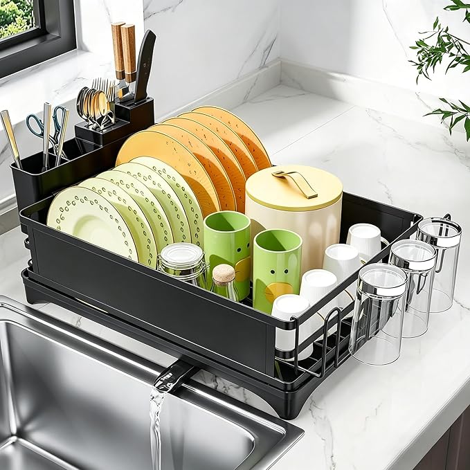 Simple Trending Dish Drying Rack, Space-Saving Large Dish Rack by SimpleTrending