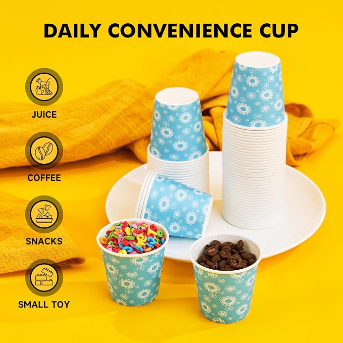 RACETOP Paper Cups 3 oz, Bathroom Cups 3 oz, Disposable Bathroom Paper Cups - Image 5