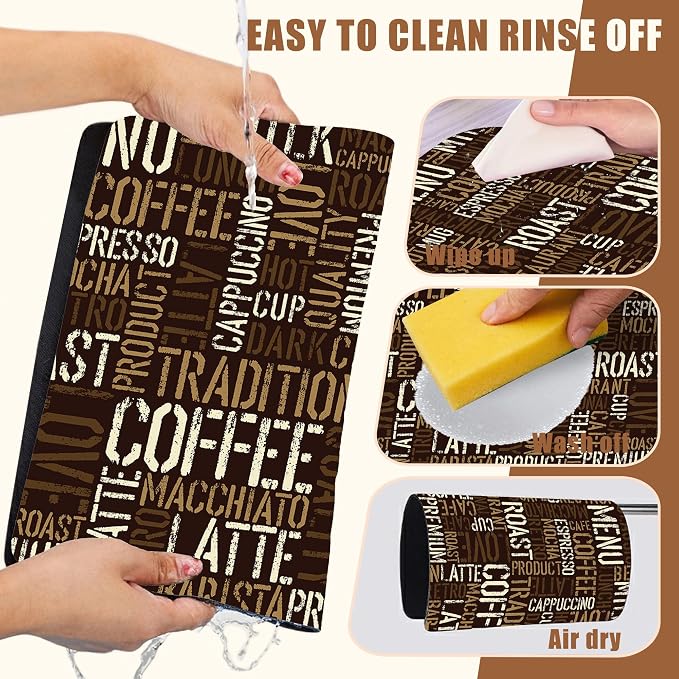 Vintage Coffee Cup Coffee Mat Absorbent Dish Drying Mat - Image 5