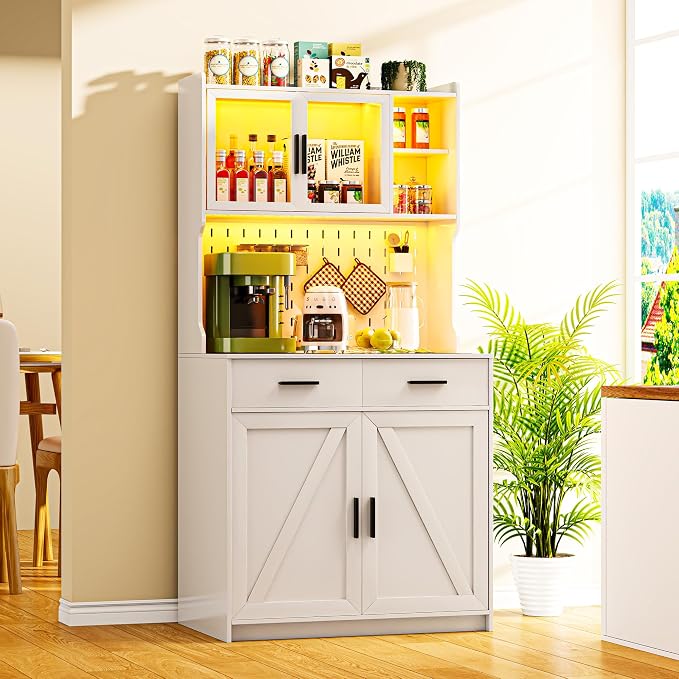 Gurexl 64" Farmhouse Kitchen Pantry by Gurexl
