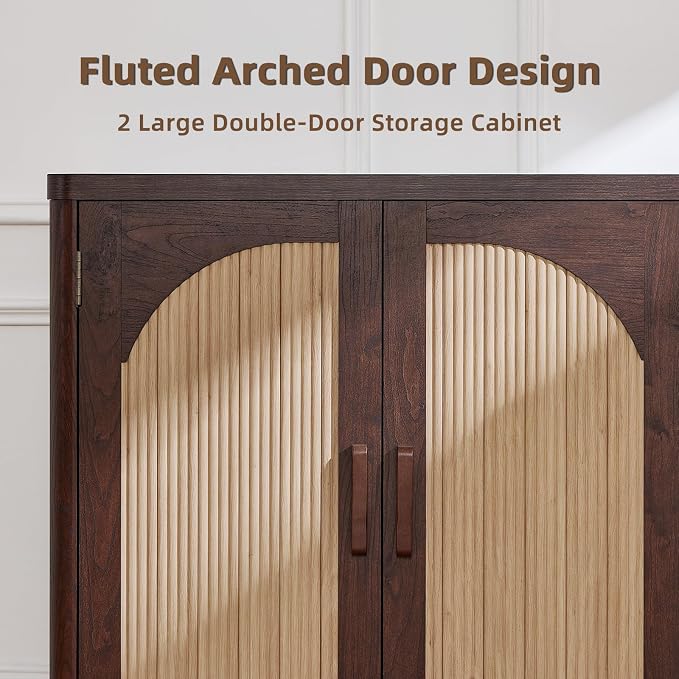 LEYAOYAO Fluted Buffet Cabinet - Image 8