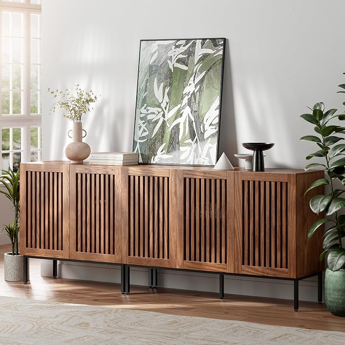 BVIUNTWO 79" Farmhouse Buffet Cabinet by BVIUNTWOHOME