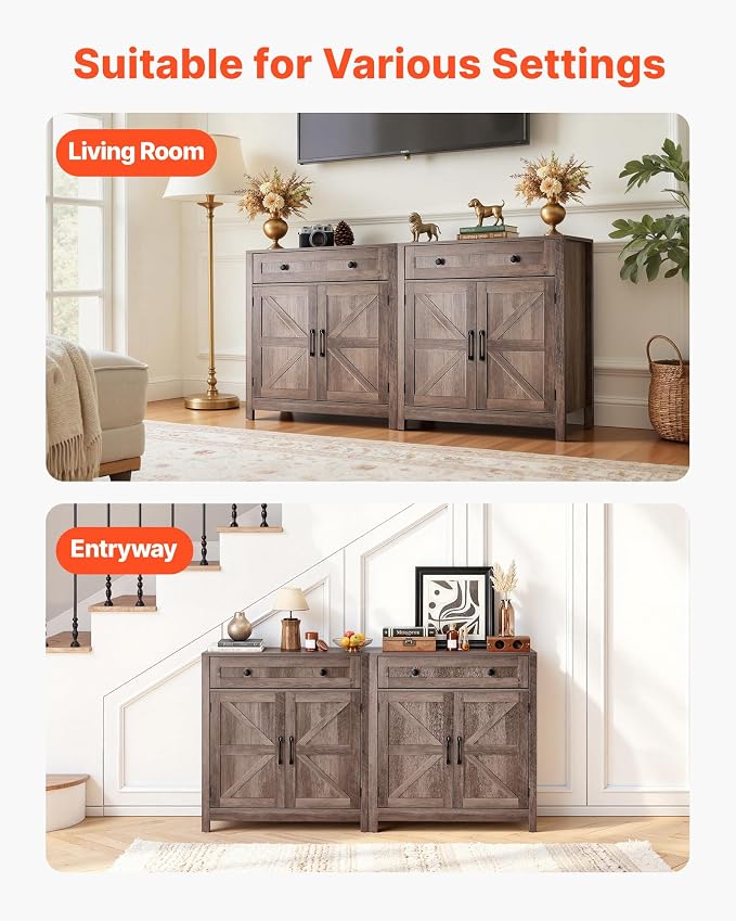 VEVOR Buffet Cabinet, Farmhouse Sideboard Cabinet - Image 8