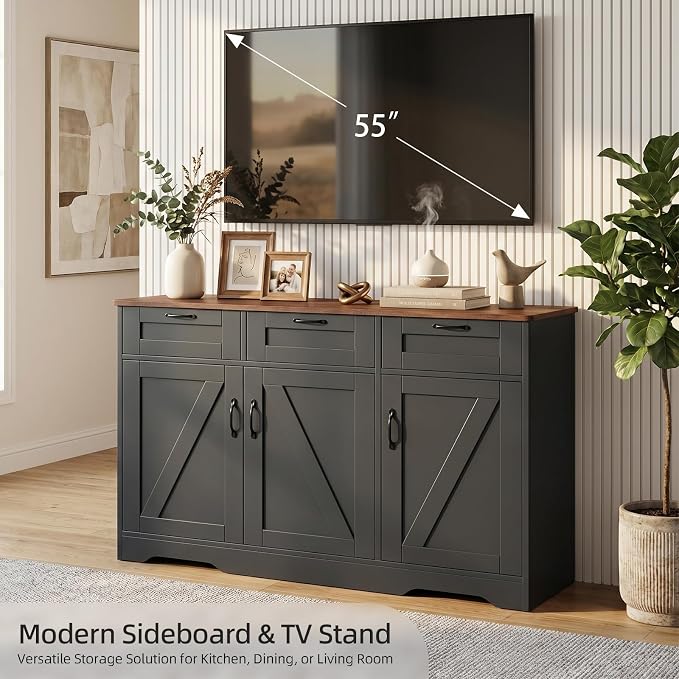 42" Farmhouse Buffet Cabinet - Image 6