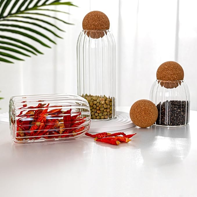 Glass Jar Set of 3 - Image 4