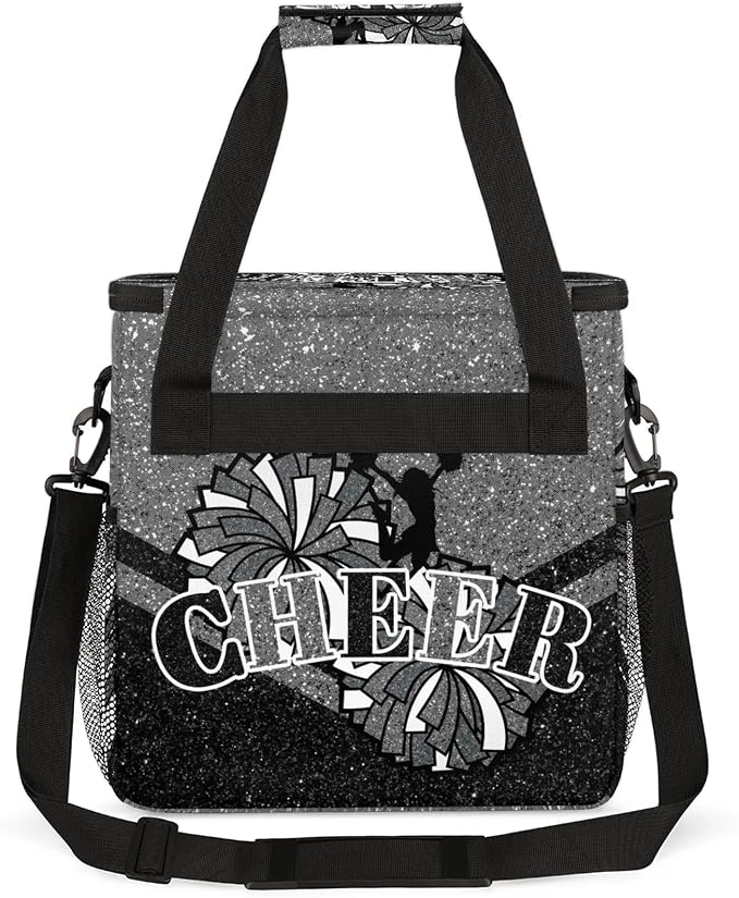 Cheer Black Grey Coffee Maker Carring Bag, Large Insulated Storage Organizer - Image 5