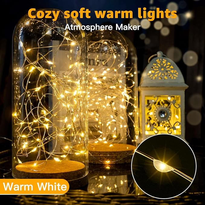 6 Pack Fairy Lights Battery Operated 7ft 20 LED Mini String Lights Twinkle - Image 4